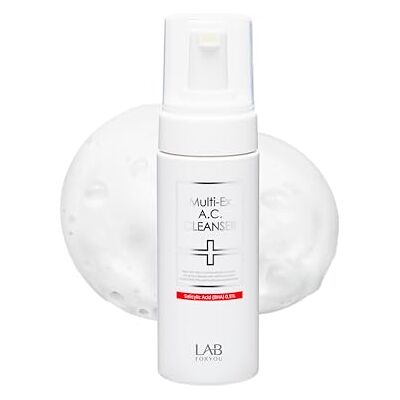 Lab for you Multi-Ex AC Cleanser Korean Salicylic Acid Face Wash for Acne Prone & Sensitive Skin BHA 0.5% + PHA + AHA Gentle Low pH Cleanser Houttuynia Cordata Facial Cleanser for Women Lab for you Multi-Ex AC Cleanser Korean Salicylic Acid Face Wash for Acne Prone & Sensitive Skin BHA 0.5% + PHA + AHA Gentle Low pH Cleanser Houttuynia Cordata Facial Cleanser for Women