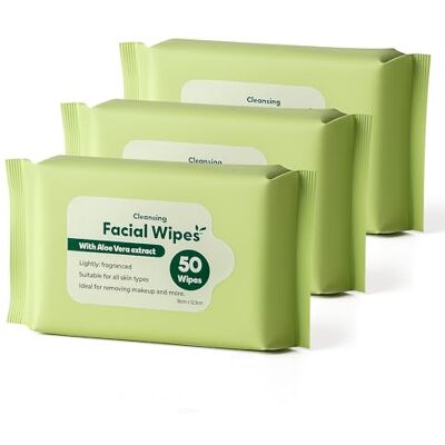 ZOPPER Makeup Remover Wipes, 150 Facial Cleansing Pads, Aloe Vera, 18x12.5cm ZOPPER Makeup Remover Wipes, 150 Facial Cleansing Pads, Aloe Vera, 18x12.5cm