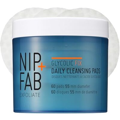 NIP+FAB Glycolic Fix Daily Cleansing Pads - Exfoliating Skin Toner NIP+FAB Glycolic Fix Daily Cleansing Pads - Exfoliating Skin Toner