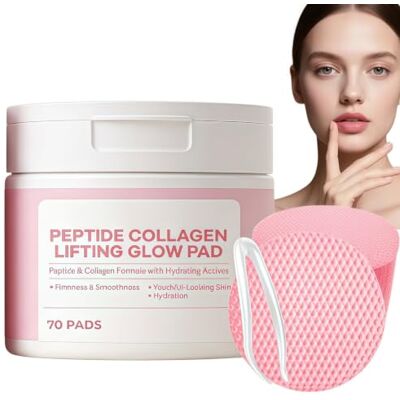Generic Peptide Collagen Glow Toner Pads,Lifting & Firming Face Pore Toner Pads,Hydrating Skincare Essence Wipes for Smoother, Brighter Skin Generic Peptide Collagen Glow Toner Pads,Lifting & Firming Face Pore Toner Pads,Hydrating Skincare Essence Wipes for Smoother, Brighter Skin