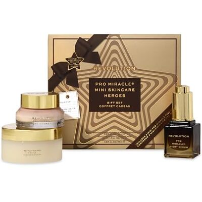 Revolution Pro Miracle Mini Heroes Gift Set, Skincare Trio, Cleanse, Repair & Hydrate, Travel-Size, Vegan & Cruelty-Free Revolution Pro Miracle Mini Heroes Gift Set, Skincare Trio, Cleanse, Repair & Hydrate, Travel-Size, Vegan & Cruelty-Free