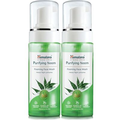 Himalaya Herbals Purifying Neem Foaming Face Wash ,Soap-free formulation For all skin types -150ml (Pack of 2) Himalaya Herbals Purifying Neem Foaming Face Wash ,Soap-free formulation For all skin types -150ml (Pack of 2)