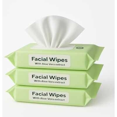 MA NASIR Make Up Remover Wipes Facial Cleansing Skin Surface Wipes Pads Eye Make Up Remover Face Wipes Wet with Aloe Vera Extract Sensitive Skin 18x12.5cm (White, 150) MA NASIR Make Up Remover Wipes Facial Cleansing Skin Surface Wipes Pads Eye Make Up Remover Face Wipes Wet with Aloe Vera Extract Sensitive Skin 18x12.5cm (White, 150)