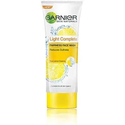 Garnier Skin Naturals Light Fairness Face Wash Pure Lemon Essence 50ml Garnier Skin Naturals Light Fairness Face Wash Pure Lemon Essence 50ml