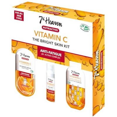 7th Heaven Nutriactive Vitamin C Brightening Skin Fix Kit Gift Set 7th Heaven Nutriactive Vitamin C Brightening Skin Fix Kit Gift Set