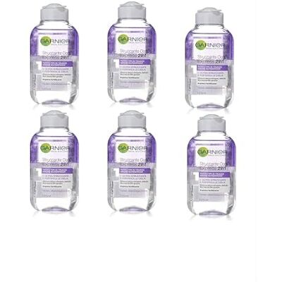 Garnier Eye Make-Up Remover 2-in-1 Waterproof, Nourishes Eyelashes with Arginine, Removes Waterproof Makeup (6 x 125 ml) Garnier Eye Make-Up Remover 2-in-1 Waterproof, Nourishes Eyelashes with Arginine, Removes Waterproof Makeup (6 x 125 ml)