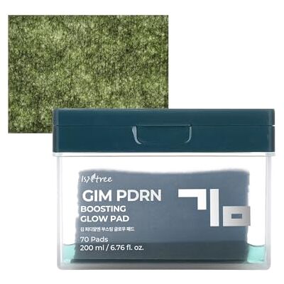 IsNtree GIM PDRN Boosting Glow Toner Pad Hydrating & Firming Dual-Sided Facial Pads with Korean Seaweed (GIM) PDRN Pore Tightening, Smooth Makeup Base Korean Skin Care, 70 Pads (1 Pack) IsNtree GIM PDRN Boosting Glow Toner Pad Hydrating & Firming Dual-Sided Facial Pads with Korean Seaweed (GIM) PDRN Pore Tightening, Smooth Makeup Base Korean Skin Care, 70 Pads (1 Pack)