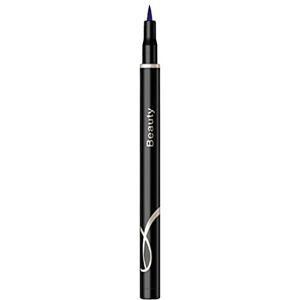 LZPCarra 12 Colours Matte Fine Fibre Liquid Eyeliner Long-Lasting Waterproof Sweatproof Rainbow Eyeliner 0.6 ml Eyeliner Stencil Adhesive (E, One Size)