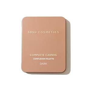 SOSU Cosmetics Complete Canvas Complexion Palette, 12 Ultra-Blendable Cream Shades, Dark, Base Contour Blush Highlight SOSU Cosmetics Complete Canvas Complexion Palette, 12 Ultra-Blendable Cream Shades, Dark, Base Contour Blush Highlight