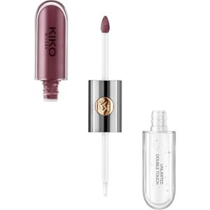 Kiko Milano Unlimited Double Touch 123 Liquid lipstick with a bright finish in a two-step application. Lasts up to 12 hours. No-transfer base colour Kiko Milano Unlimited Double Touch 123 Liquid lipstick with a bright finish in a two-step application. Lasts up to 12 hours. No-transfer base colour