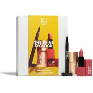3INA MAKEUP The Shine O'Clock Kit The Best Makeup Gift Set Black Eyeliner + Liquid Highlighter + Pink Lipstick 3INA MAKEUP The Shine O'Clock Kit The Best Makeup Gift Set Black Eyeliner + Liquid Highlighter + Pink Lipstick