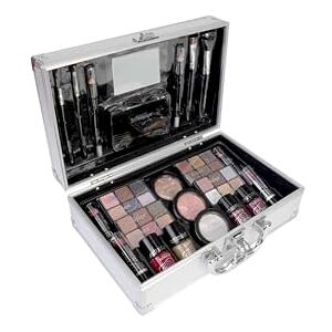 bonvoyage , Makeup Kit, Includes Lipsticks, Eyeshadows, Blush, Nail Polish, Mirror and Make Up Brushes, Portable Lightweight Metal Train Case, Bon Voyage bonvoyage , Makeup Kit, Includes Lipsticks, Eyeshadows, Blush, Nail Polish, Mirror and Make Up Brushes, Portable Lightweight Metal Train Case, Bon Voyage