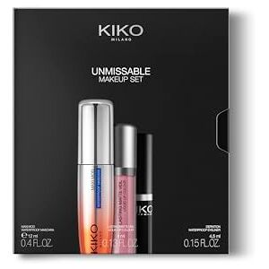 Kiko Milano Unmissable Makeup Set, Make-Up Kit With A Mascara, Waterproof Eyeliner And A Liquid Matte Lipstick Kiko Milano Unmissable Makeup Set, Make-Up Kit With A Mascara, Waterproof Eyeliner And A Liquid Matte Lipstick