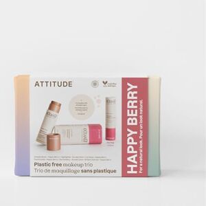 ATTITUDE Happy Berry Makeup Box Set, EWG Verified, Titanium Dioxide-Free, Plastic-free, Plant and Mineral-Based Ingredients, Vegan Beauty Products, Set of 3 Makeup Sticks ATTITUDE Happy Berry Makeup Box Set, EWG Verified, Titanium Dioxide-Free, Plastic-free, Plant and Mineral-Based Ingredients, Vegan Beauty Products, Set of 3 Makeup Sticks