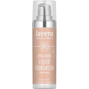 lavera Hyaluron Liquid Foundation Cool Ivory 02 natural cosmetics Vegan Silky, lightweight texture free from mineraloil Natural hyaluronic acid & Organic almond oil 30ml lavera Hyaluron Liquid Foundation Cool Ivory 02 natural cosmetics Vegan Silky, lightweight texture free from mineraloil Natural hyaluronic acid & Organic almond oil 30ml