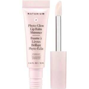 Naturium Phyto-Glow Lip Balm Shimmer, Nourish & Hydrate Lips with Shea, Cupuaçu Butter, Plant Squalane and Geodiamond Pearls, 10 ml / 0.34 fl oz, Shade: Stardust Naturium Phyto-Glow Lip Balm Shimmer, Nourish & Hydrate Lips with Shea, Cupuaçu Butter, Plant Squalane and Geodiamond Pearls, 10 ml / 0.34 fl oz, Shade: Stardust