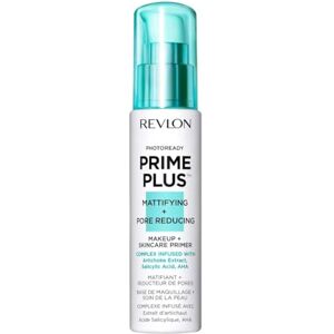 Revlon Prime Plus Makeup & Skincare Primer, Mattifying and Pore Reducing with Salicylic Acid and AHA, 30ml Revlon Prime Plus Makeup & Skincare Primer, Mattifying and Pore Reducing with Salicylic Acid and AHA, 30ml