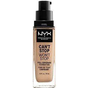 NYX PROFESSIONAL MAKEUP Can't Stop Won't Stop Full Coverage Foundation, Long Lasting, Waterproof, Vegan Formula, Matte Finish, Shade: Buff NYX PROFESSIONAL MAKEUP Can't Stop Won't Stop Full Coverage Foundation, Long Lasting, Waterproof, Vegan Formula, Matte Finish, Shade: Buff