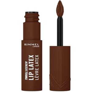 Rimmel Thrill Seeker Lip Latex, 600 Cappuccino Deep, Ultra-Smooth Finish, Lasts All Day, Transfer-Proof, Infused with Aloe Vera, Hyaluronic Acid and Vitamin E, Diamond-Like Shape Applicator, Vegan Rimmel Thrill Seeker Lip Latex, 600 Cappuccino Deep, Ultra-Smooth Finish, Lasts All Day, Transfer-Proof, Infused with Aloe Vera, Hyaluronic Acid and Vitamin E, Diamond-Like Shape Applicator, Vegan