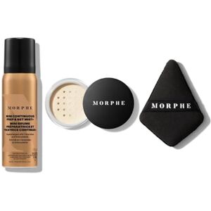Morphe Set - Continous Prep And Set Mist 36.8g + Translucent Setting Powder 2.6g + Highlight And Co - Makeup Set Morphe Set - Continous Prep And Set Mist 36.8g + Translucent Setting Powder 2.6g + Highlight And Co - Makeup Set