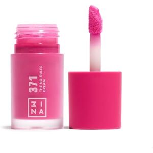 3INA MAKEUP The No-Rules Cream 371 Hot Pink Liquid Blush Matte for Sensitive Eyes Lips & Cheeks with Sweet Almond Oil Cream for a Natural Finish Vegan Cruelty Free 3INA MAKEUP The No-Rules Cream 371 Hot Pink Liquid Blush Matte for Sensitive Eyes Lips & Cheeks with Sweet Almond Oil Cream for a Natural Finish Vegan Cruelty Free