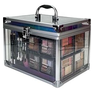 bonvoyage , Makeup Kit with Lipstick, Eyeshadows, Blush, Manicure and Pedicure Set and More, Portable and Lightweight Transparent Case, Colour Delights bonvoyage , Makeup Kit with Lipstick, Eyeshadows, Blush, Manicure and Pedicure Set and More, Portable and Lightweight Transparent Case, Colour Delights