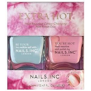 Nails Inc Be Your Inc.redible Self, Extra Hot, Heat Reactive Colour Changing Nail Polish Duo, Highly Pigmented, Cooling Shades, Cruelty Free, Vegan, 2 Piece Set Nails Inc Be Your Inc.redible Self, Extra Hot, Heat Reactive Colour Changing Nail Polish Duo, Highly Pigmented, Cooling Shades, Cruelty Free, Vegan, 2 Piece Set