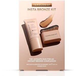 Tanologist Insta Bronze Kit, Insta Glow Face Bronzer and Blending Brush, Instant Illuminated Buildable Formula for Bare or Over Makeup, Dermatologist Tested, 2 Piece Set Tanologist Insta Bronze Kit, Insta Glow Face Bronzer and Blending Brush, Instant Illuminated Buildable Formula for Bare or Over Makeup, Dermatologist Tested, 2 Piece Set