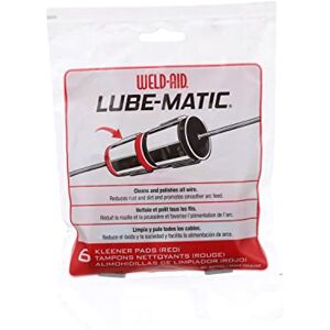 Weld Aid Weld-Aid-7061 Lube-Matic Wire Kleener Pad, Red (Pack of 6) Weld Aid Weld-Aid-7061 Lube-Matic Wire Kleener Pad, Red (Pack of 6)