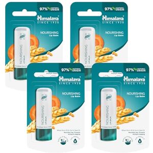 Himalaya Lip Balm with Wheatgerm Oil & Carrot Seed Oil Repairs Dry & Chapped Lips, Enhances Lip Color, Contains Essential Nourishment of Vitamin E Gives Long-Lasting Moisturization 4.5g (Pack of 4) Himalaya Lip Balm with Wheatgerm Oil & Carrot Seed Oil Repairs Dry & Chapped Lips, Enhances Lip Color, Contains Essential Nourishment of Vitamin E Gives Long-Lasting Moisturization 4.5g (Pack of 4)