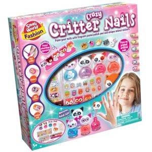Small World Toys Small World Fashion Crazy Glitter Nails Kit, 4 Cute Nail Polish Bottles, Animal Stickers, Press-on Nails, Ages 5+ Small World Toys Small World Fashion Crazy Glitter Nails Kit, 4 Cute Nail Polish Bottles, Animal Stickers, Press-on Nails, Ages 5+