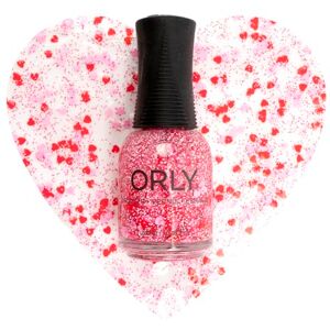 Orly Crush Nail Polish Topper (18ml), Heart Confetti Nail Varnish Orly Crush Nail Polish Topper (18ml), Heart Confetti Nail Varnish