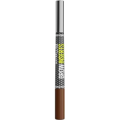 Maybelline Eyebrow Pencil Brow Inserts 2-in-1 Pen Fiber Gel Medium Brown 4 Maybelline Eyebrow Pencil Brow Inserts 2-in-1 Pen Fiber Gel Medium Brown 4