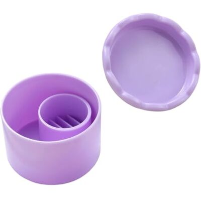 JDNH Salon Nails Brush Cleaning Tray with Lid for Simultaneous Glittering Pen Maintenance and Protecting Easy to Clean Acrylic Powder Removal Cup JDNH Salon Nails Brush Cleaning Tray with Lid for Simultaneous Glittering Pen Maintenance and Protecting Easy to Clean Acrylic Powder Removal Cup