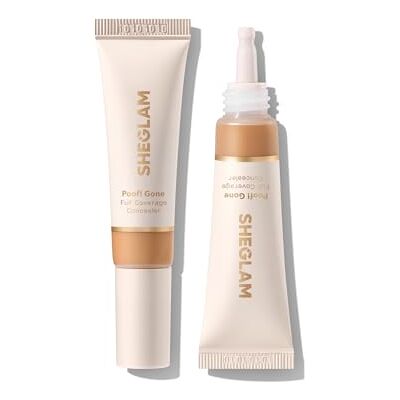 SHEGLAM Poof! Gone Full Coverage Concealer Long-Lasting Under Eye Concealer Warm Vanilla SHEGLAM Poof! Gone Full Coverage Concealer Long-Lasting Under Eye Concealer Warm Vanilla