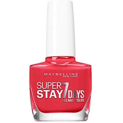Maybelline New York Professional Nail Polish – Gel Technology – Super Stay 7 Days – Shade: Blood Orange (493) Maybelline New York Professional Nail Polish – Gel Technology – Super Stay 7 Days – Shade: Blood Orange (493)