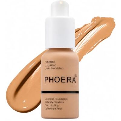 Glamza PHOERA Foundation Concealer Makeup Full Coverage Matte Brighten Long Lasting UK (105 SAND) Glamza PHOERA Foundation Concealer Makeup Full Coverage Matte Brighten Long Lasting UK (105 SAND)