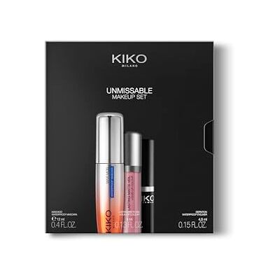 Kiko Milano Unmissable Makeup Set, Make-Up Kit With A Mascara, Waterproof Eyeliner And A Liquid Matte Lipstick Kiko Milano Unmissable Makeup Set, Make-Up Kit With A Mascara, Waterproof Eyeliner And A Liquid Matte Lipstick