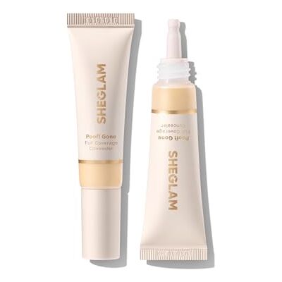SHEGLAM Poof! Gone Full Coverage Concealer Long-Lasting Under Eye Concealer Buttercream SHEGLAM Poof! Gone Full Coverage Concealer Long-Lasting Under Eye Concealer Buttercream