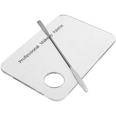 JOYHAPPST Nail Palette Mixing Foundation Makeup Artist Palettes Transparent Makeup Nail Art Spatula JOYHAPPST Nail Palette Mixing Foundation Makeup Artist Palettes Transparent Makeup Nail Art Spatula