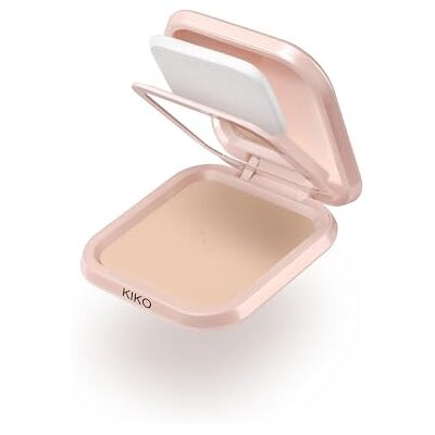 Kiko Milano Skin Lover Refining Face Powder Foundation 02, Compact, Moisturising And Smoothing Powder Foundation Kiko Milano Skin Lover Refining Face Powder Foundation 02, Compact, Moisturising And Smoothing Powder Foundation