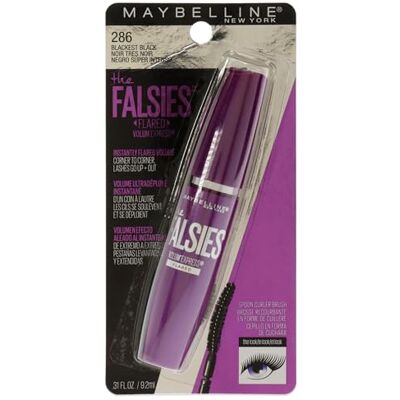 Maybelline Volum'Express The Falsiees Flared Washable Mascara, Blackest Black N°00, 0.31-fluid Ounce Maybelline Volum'Express The Falsiees Flared Washable Mascara, Blackest Black N°00, 0.31-fluid Ounce