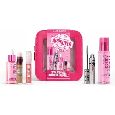 Maybelline Essentials Olivia Attwood Makeup Gift Set Nude 02 Includes Sky High Mascara, Grippy Primer, Grippy Setting Mist, Eraser Concealer Nude 02 & Lifter Gloss in Hot Pink Bag Maybelline Essentials Olivia Attwood Makeup Gift Set Nude 02 Includes Sky High Mascara, Grippy Primer, Grippy Setting Mist, Eraser Concealer Nude 02 & Lifter Gloss in Hot Pink Bag