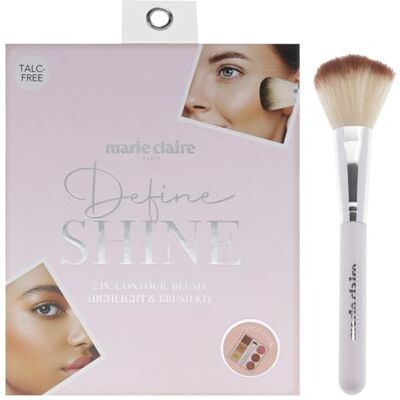 Marie Claire Face Palette Makeup Kit Sculpts, Defines, and Achieves Perfect Contour Look Face Makeup Shimmery and Matte Finishes 7 pc Marie Claire Face Palette Makeup Kit Sculpts, Defines, and Achieves Perfect Contour Look Face Makeup Shimmery and Matte Finishes 7 pc