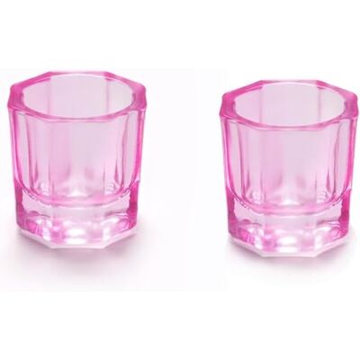 Enyolidimk 2 Pieces Pink Nail Art Glass Crystal Cup Professional Manicure Tint Pot Nail Art Powder Dish Mini Bowl Cups for Nail Art Tools Nail Art Accessories Enyolidimk 2 Pieces Pink Nail Art Glass Crystal Cup Professional Manicure Tint Pot Nail Art Powder Dish Mini Bowl Cups for Nail Art Tools Nail Art Accessories