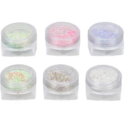 JOYHAPPST 2025 Latest Model 6 Boxes Nail Art Glitter Powder Mixed Color Superfine Manicu... JOYHAPPST 2025 Latest Model 6 Boxes Nail Art Glitter Powder Mixed Color Superfine Manicu...