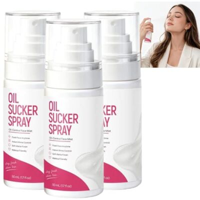 QINGLANJI Oil Sucker Spray, Liquid Blotting Paper Oil-Control Mist Instant Shine Control, Soft-Matte Finish Touch Up Spray, Hydrating Makeup Friendly for Oily Skin & All Skin Types, Travel Size (3pcs) QINGLANJI Oil Sucker Spray, Liquid Blotting Paper Oil-Control Mist Instant Shine Control, Soft-Matte Finish Touch Up Spray, Hydrating Makeup Friendly for Oily Skin & All Skin Types, Travel Size (3pcs)