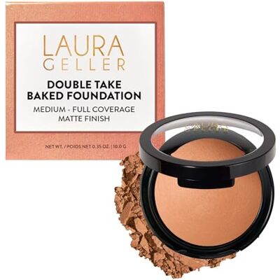 Laura Geller Beauty - Baked Double Take Powder Foundation - Sand - Powder Foundation Laura Geller Beauty - Baked Double Take Powder Foundation - Sand - Powder Foundation