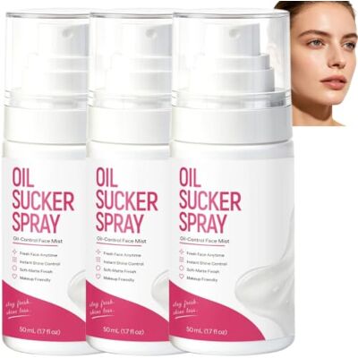 SURDVAS Oil Sucker Liquid Blotting Paper Spray, Instant Matte Finish Oil-Absorbing Spray for Face, Non-Sticky Fine Mist Makeup-Friendly Shine Control, Travel-Friendly Shine Absorber for All Skin Types (3pcs) SURDVAS Oil Sucker Liquid Blotting Paper Spray, Instant Matte Finish Oil-Absorbing Spray for Face, Non-Sticky Fine Mist Makeup-Friendly Shine Control, Travel-Friendly Shine Absorber for All Skin Types (3pcs)