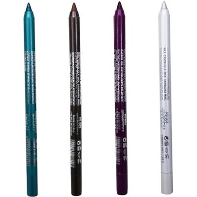 Peosaard Eyeliner Pencil 4Pcs 4 Colors Smudge-proof Pearl Long Lasting Glitter Eyeliner 8.5g Waterproof Makeup Eyeshadow Pencil, Style 3, Glitter Peosaard Eyeliner Pencil 4Pcs 4 Colors Smudge-proof Pearl Long Lasting Glitter Eyeliner 8.5g Waterproof Makeup Eyeshadow Pencil, Style 3, Glitter